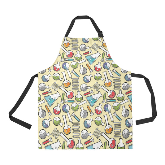 Chemical Pattern Print Design 04 Apron with Pocket