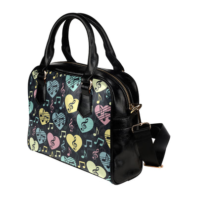 Music note Pattern Print Design A03 Shoulder Handbag