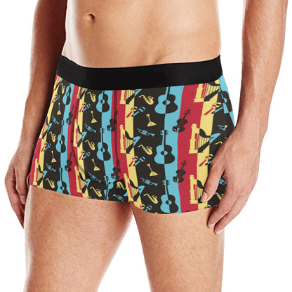 Jazz Pattern Print Design 02 Men's Boxer Briefs