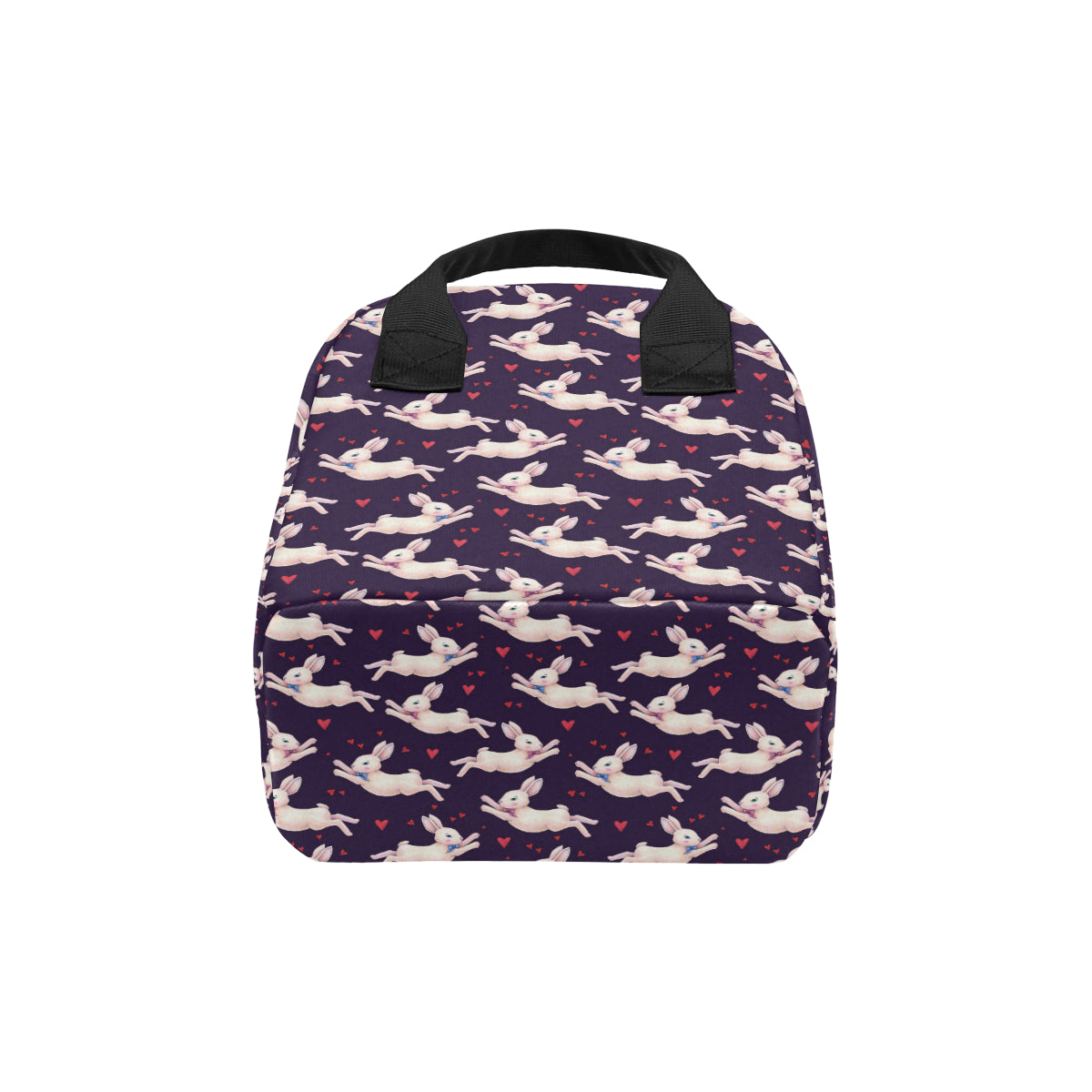Rabbit Pattern Print Design RB016 Insulated Lunch Bag