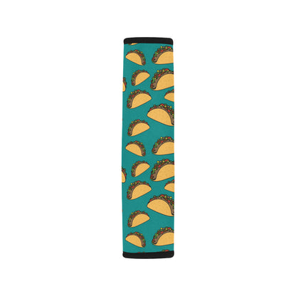 Taco Pattern Print Design TC07 Car Seat Belt Cover
