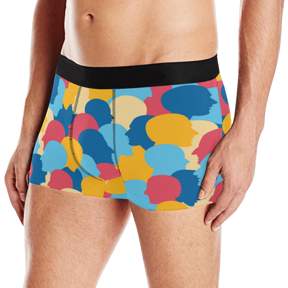 Psychology Pattern Print Design A02 Men's Boxer Briefs