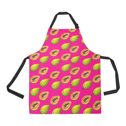 Papaya Pattern Print Design PP02 Apron with Pocket