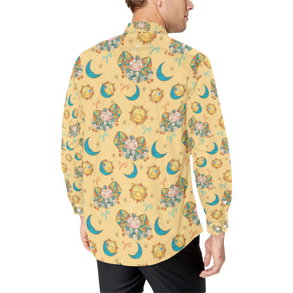 Aries Zodiac Pattern Print Design 03 Men's Long Sleeve Shirt