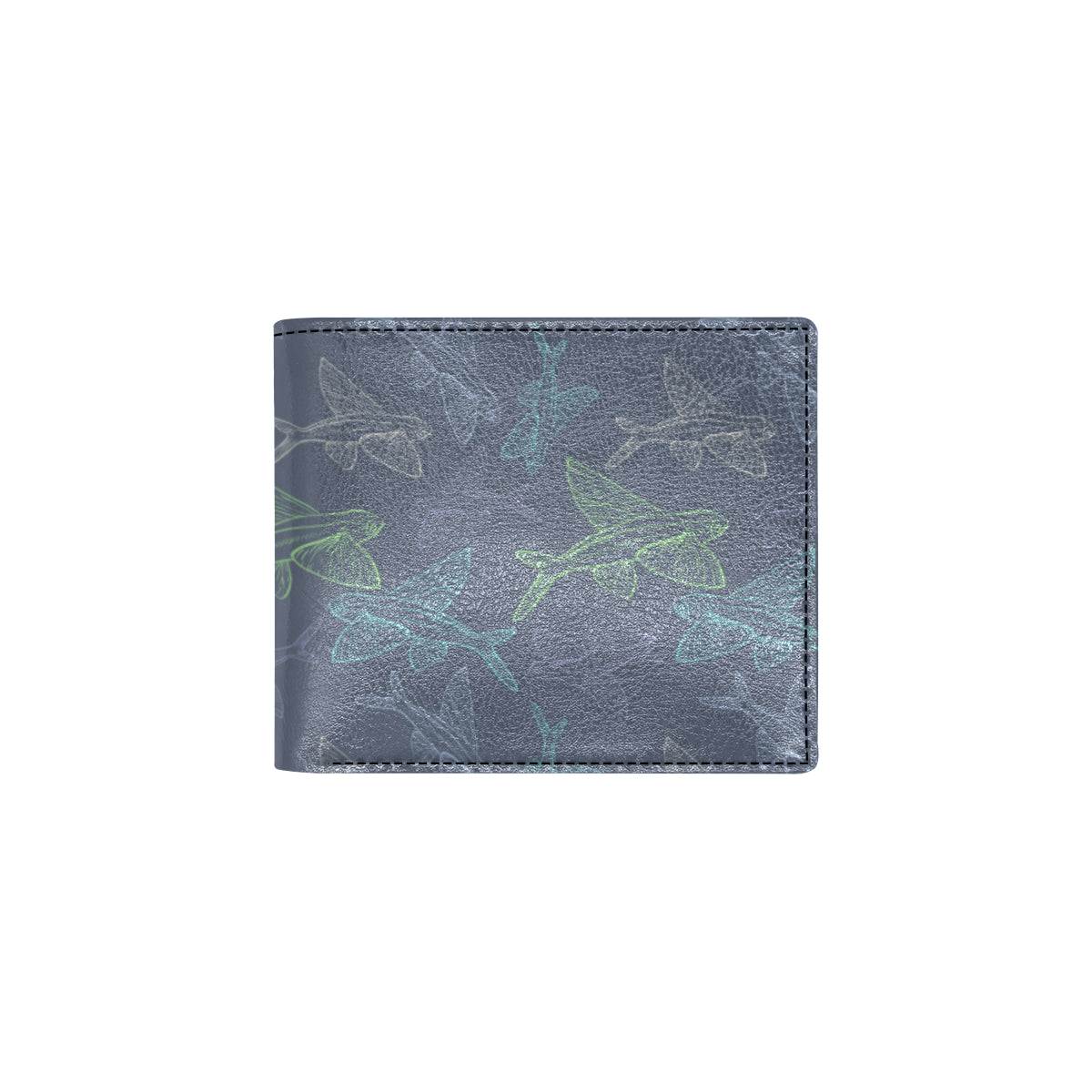 Flying Fish Pattern Print Design 02 Men's ID Card Wallet