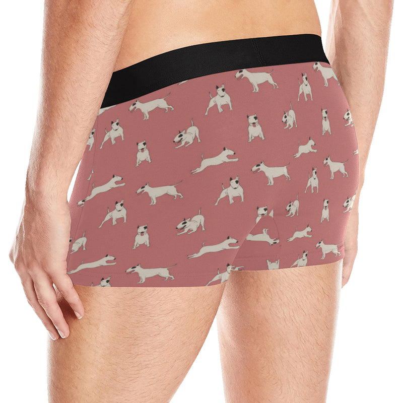 Bull Terriers Pattern Print Design 09 Men's Boxer Briefs