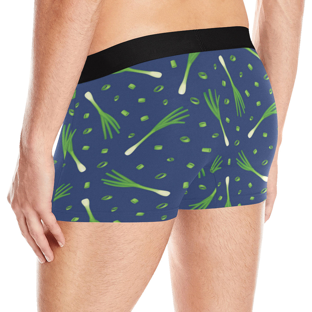 Leek Pattern Print Design 02 Men's Boxer Briefs