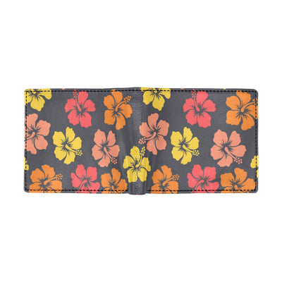 Hibiscus Pattern Print Design HB024 Men's ID Card Wallet