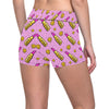 Lipstick Pattern Print Design LT03 Yoga Shorts