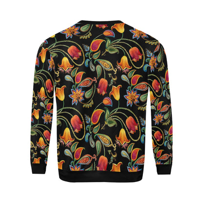 Tulip Boho Pattern Print Design TP09 Men Long Sleeve Sweatshirt