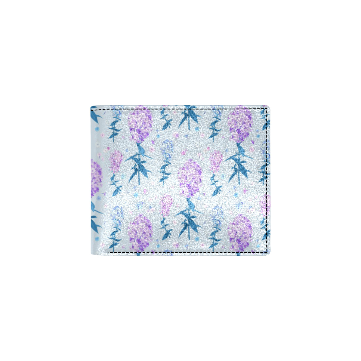 Lilac Pattern Print Design LI05 Men's ID Card Wallet