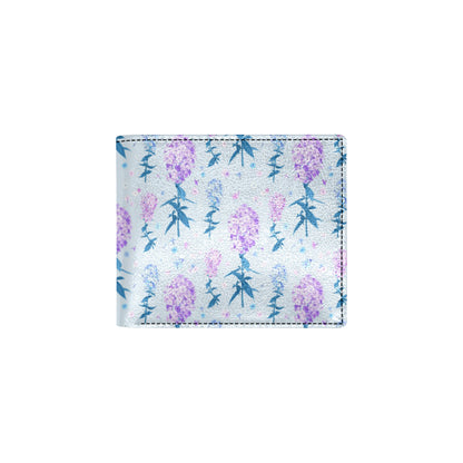 Lilac Pattern Print Design LI05 Men's ID Card Wallet