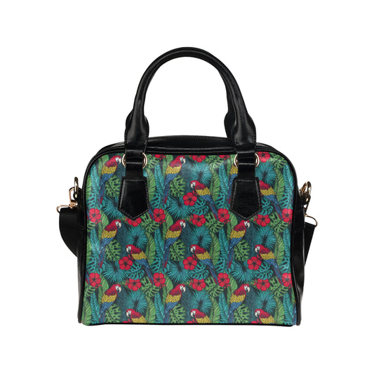 Parrot Pattern Print Design A05 Shoulder Handbag