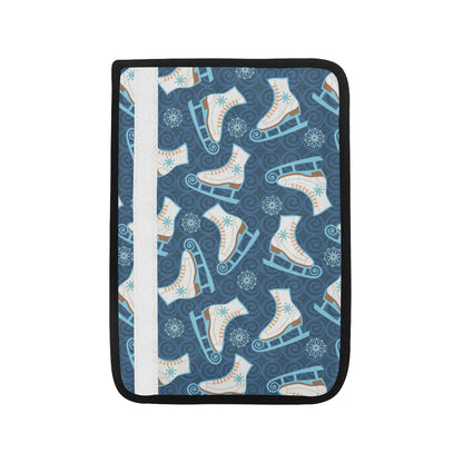 Ice Skate Pattern Print Design 01 Car Seat Belt Cover