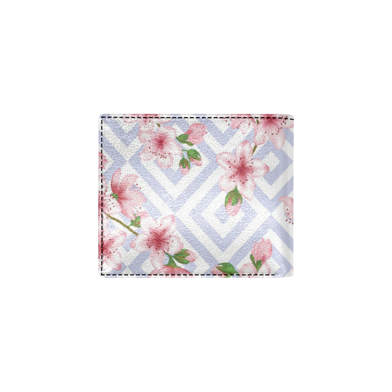 Cherry Blossom Pattern Print Design CB07 Men's ID Card Wallet