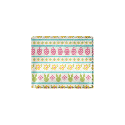 Easter Eggs Pattern Print Design RB016 Men's ID Card Wallet