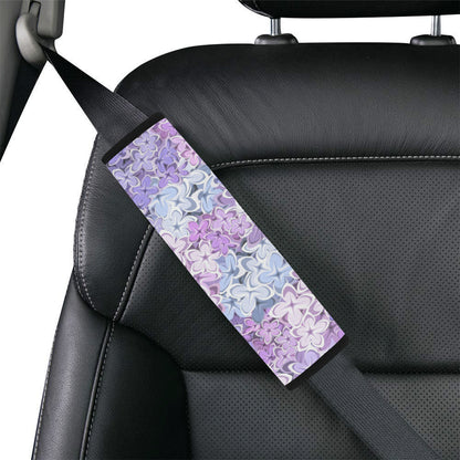 Lilac Pattern Print Design LI01 Car Seat Belt Cover