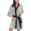 Angel Pattern Print Design 03 Women's Short Kimono