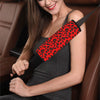 Leopard Red Skin Print Car Seat Belt Cover