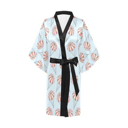 Skydiving Pattern Print Design 01 Women's Short Kimono
