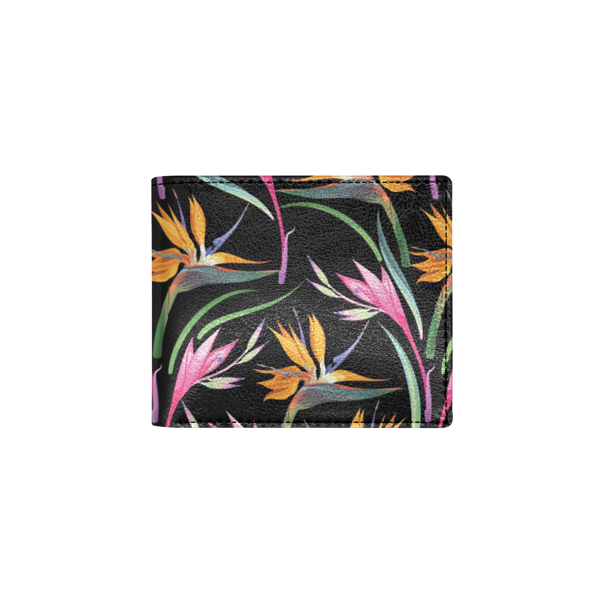 Tropical Flower Pattern Print Design TF017 Men's ID Card Wallet