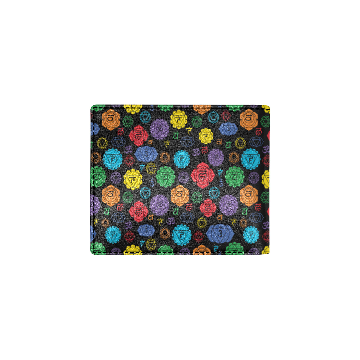 Chakra Pattern Print Design 01 Men's ID Card Wallet