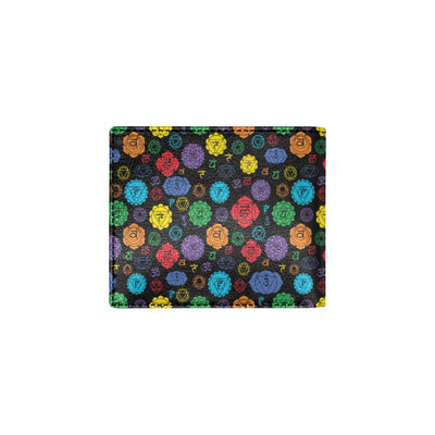 Chakra Pattern Print Design 01 Men's ID Card Wallet