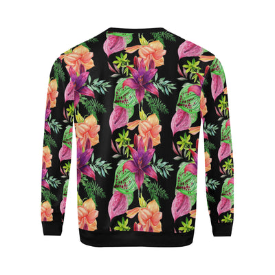 Amaryllis Pattern Print Design AL09 Men Long Sleeve Sweatshirt