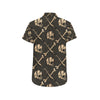 Pirate Pattern Print Design A03 Men's Short Sleeve Button Up Shirt