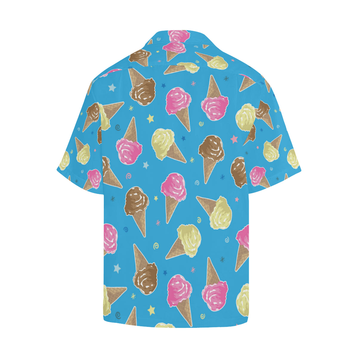 Ice Cream Pattern Print Design 01 Men's Hawaiian Shirt