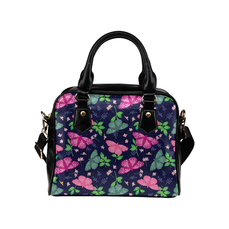 Monarch Butterfly Pattern Print Design 03 Shoulder Handbag