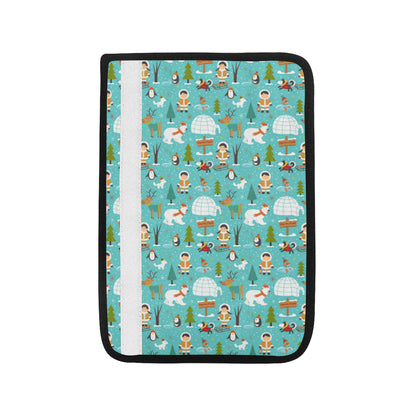 Eskimo Pattern Print Design 01 Car Seat Belt Cover