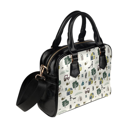 Agricultural Farm Print Design 01 Shoulder Handbag