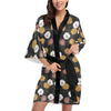 Daisy Pattern Print Design DS04 Women Kimono Robe