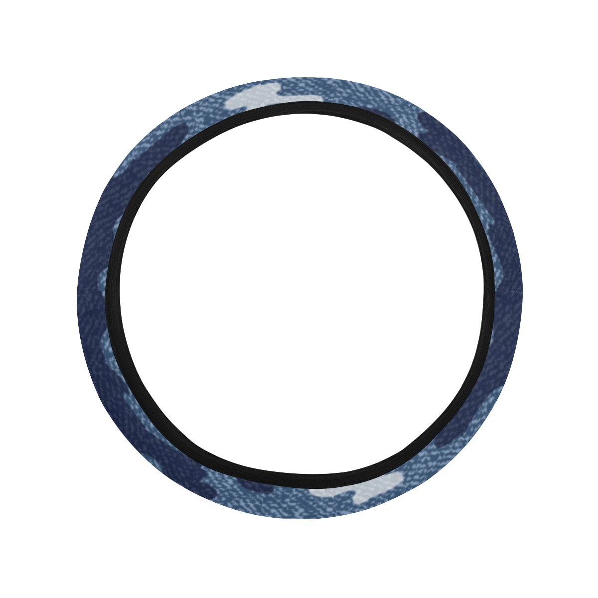 Jean Camouflage Pattern Print Design 05 Steering Wheel Cover with Elastic Edge