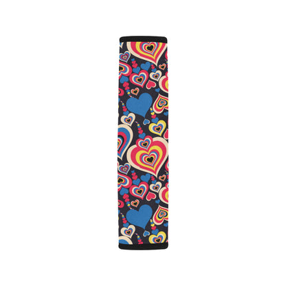 Heart Pattern Print Design HE08 Car Seat Belt Cover