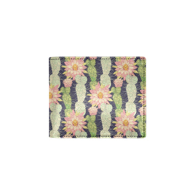 Cactus Pattern Print Design 01 Men's ID Card Wallet