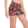 Lily Pattern Print Design LY012 Yoga Shorts