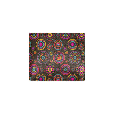 Bohemian Pattern Print Design 01 Men's ID Card Wallet