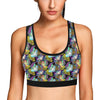 Unicorn With Wings Print Pattern Sports Bra