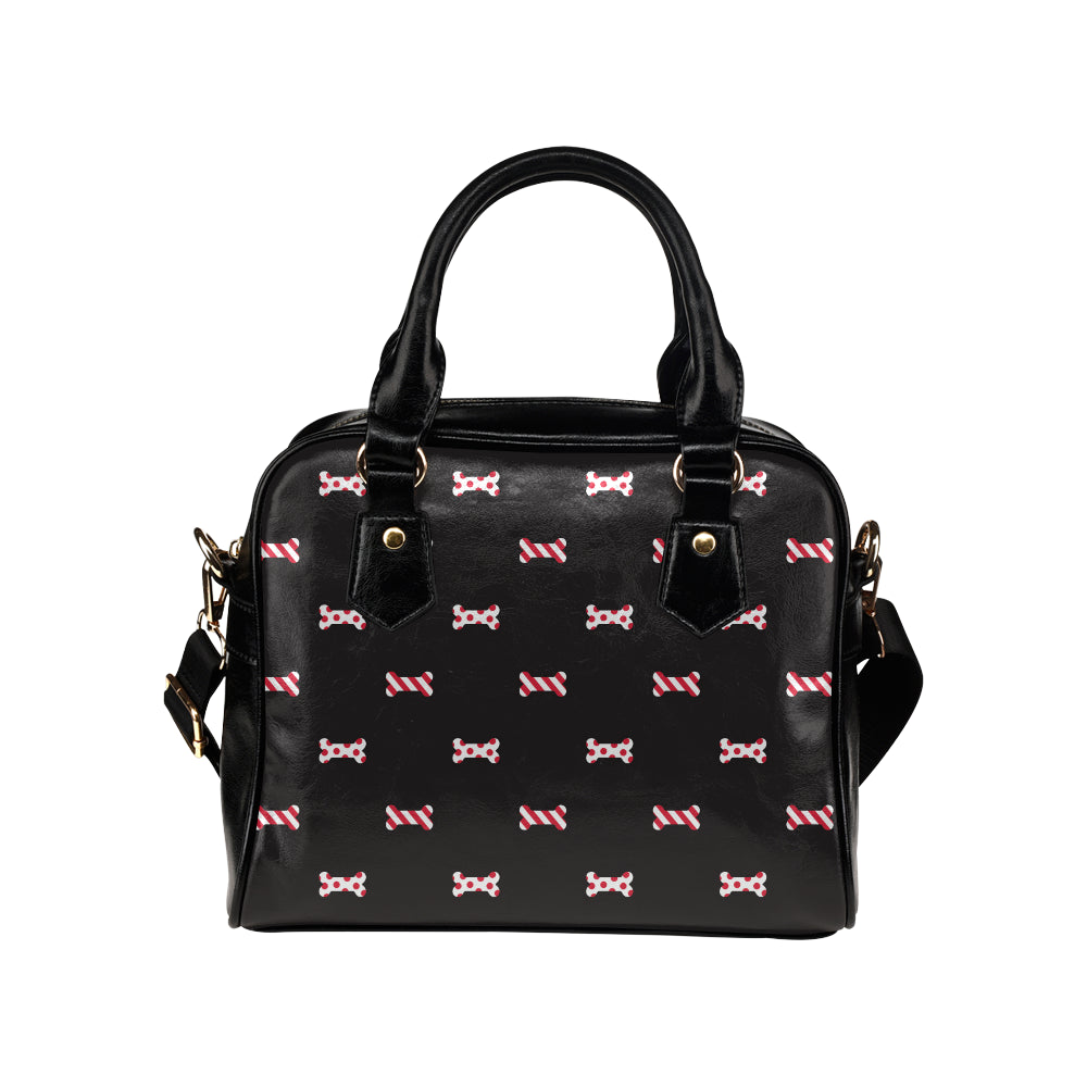 Dog Bone Pattern Print Design 04 Shoulder Handbag