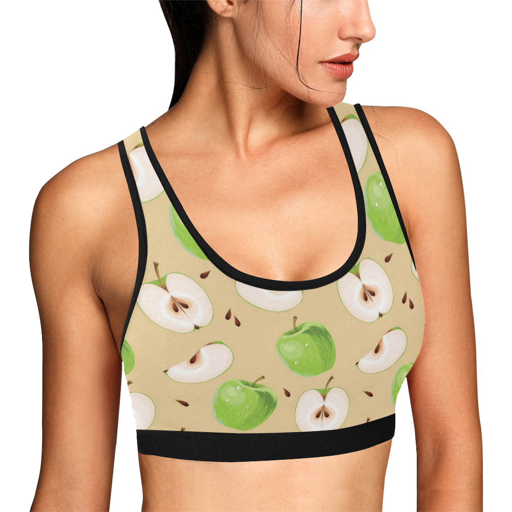 Apple Pattern Print Design AP07 Sports Bra