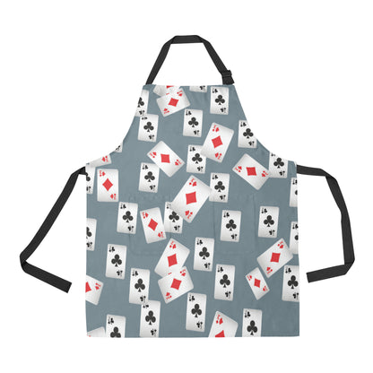 Poker Cards Pattern Print Design A05 Apron with Pocket