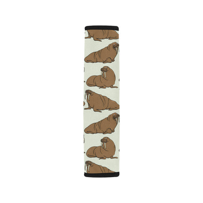 Walrus Pattern Print Design 03 Car Seat Belt Cover