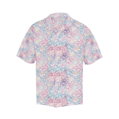 Dahlia Pattern Print Design 01 Men's Hawaiian Shirt