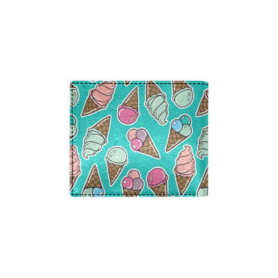 Ice Cream Pattern Print Design IC01 Men's ID Card Wallet