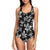 Amaryllis Pattern Print Design AL04 Women Swimsuit