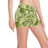 Avocado Pattern Print Design AC03 Yoga Shorts