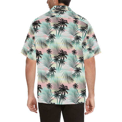 Palm Tree Pattern Print Design A03 Men's Hawaiian Shirt