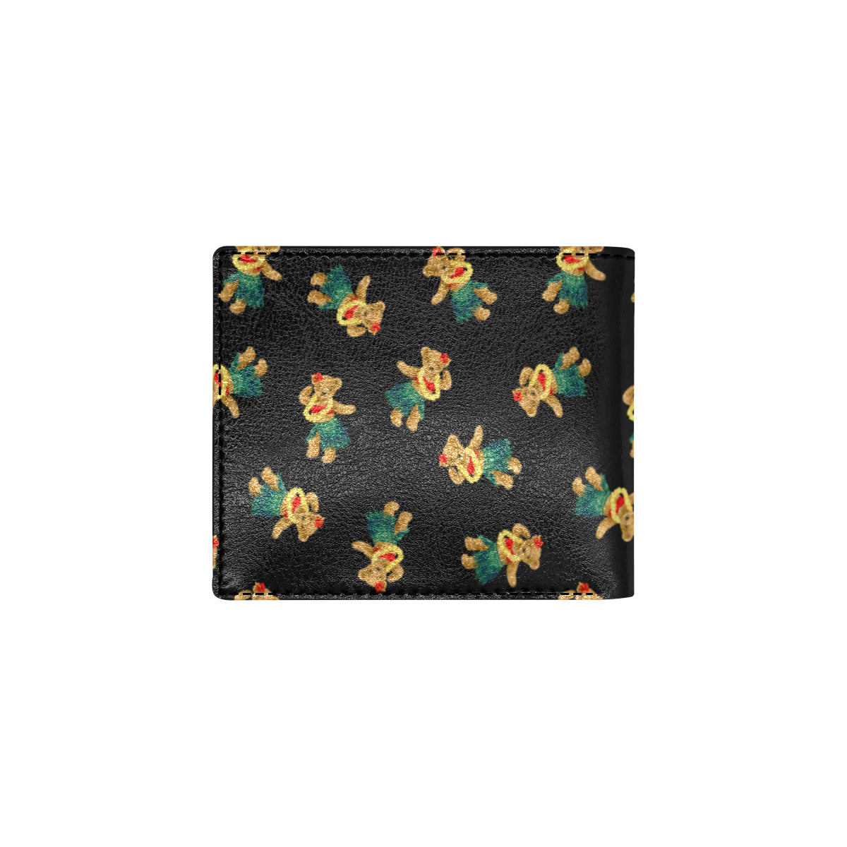 Hula Bear Pattern Print Design 06 Men's ID Card Wallet